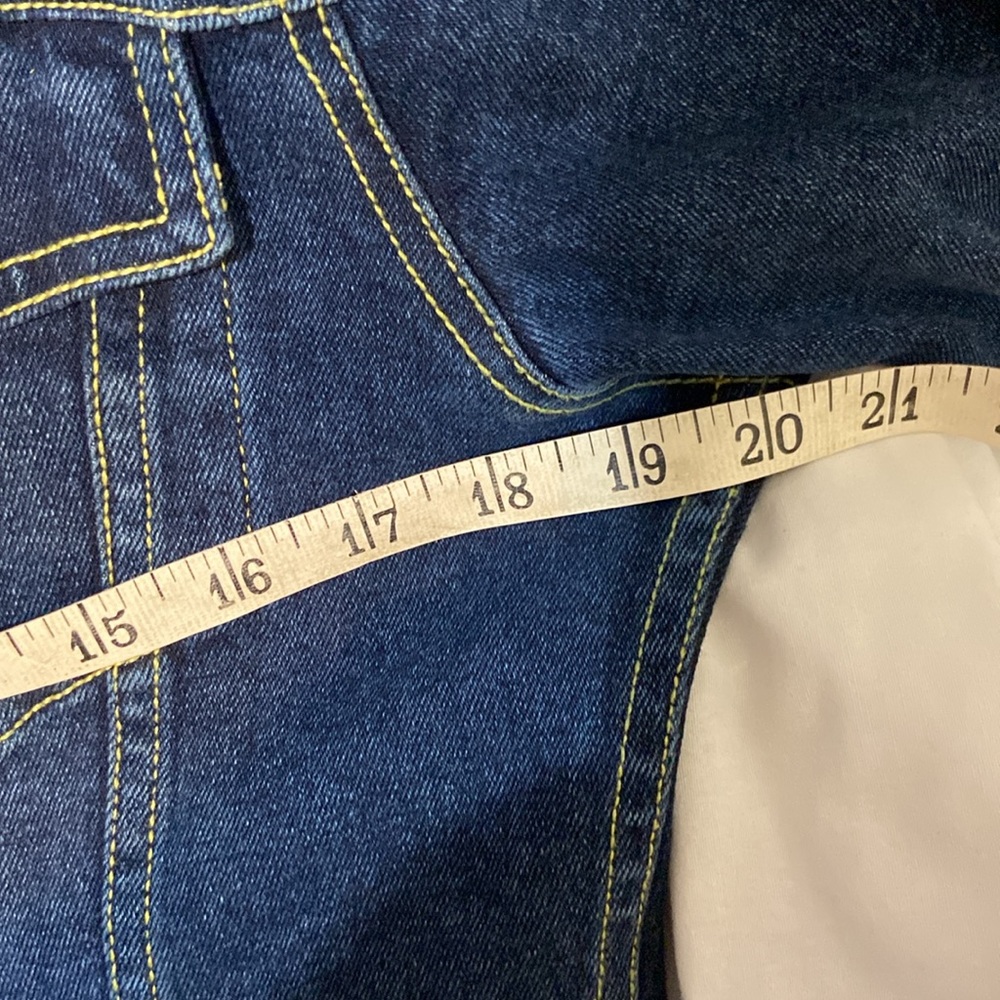 Fila Jean Jacket w/Colorful Back Zip & Button Front 2 Pockets Pristine LG - Picture 15 of 16